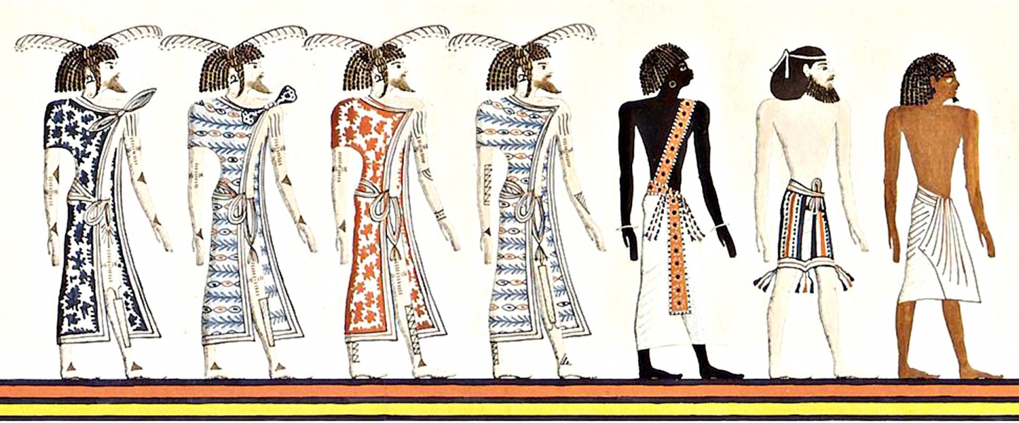 Древние ливийцы Египетская фреска