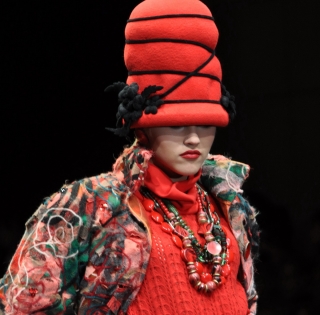 Russian Fashion Week. Yaga fabrics in Slava Zaitsevs Collection Autumn/Winter 2009/2010