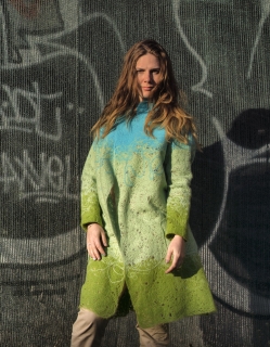 Collection of handmade clothing and accessories Morning colors delicate light
